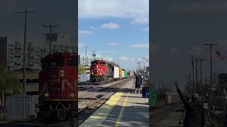 The monstrous K5LLA on CN 8941  narrowgauge railroad highspeedtrain automobile youtubeshorts [upl. by Egduj822]