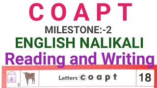 COAPT  ENGLISH NALIKALI  CLASS 1  READING AND WRITING  MILESTONE 2 [upl. by Ahseined]