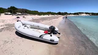 Corsica PortoVecchio beach June 2023  walking all over the Acciaju Acciaghju Beach 🏖️ [upl. by Erma]