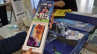 UNBOXING SAMSUNG M15 5G PACKAGE FREE FIRE 2024 [upl. by Galateah]