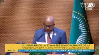 UNION AFRICAINE  OUVERTURE DE LA 37eme SESSION ORDINAIRE [upl. by Noach220]