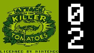 Lets Play Attack of the Killer Tomatoes Game Boy Part 2 [upl. by Adiarf]