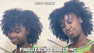 FINALIZAÇÃO para cabelo CRESPO 4Cvolume e definição [upl. by Ailero]