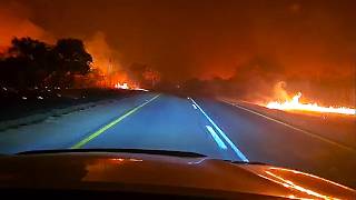 Fires around Vaalwater in South Africa [upl. by Kinnon]