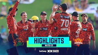 Joburg Super Kings v Sunrisers Eastern Cape  Match 25 Highlights  Betway SA20 [upl. by Gluck]