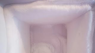 build up freezer frostsatisfying scraping [upl. by Anderea9]