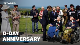 World leaders commemorate 80th anniversary of DDay landings [upl. by Buderus]