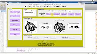 Image Watermarking Using Combined DWT and DCT using Matlab Project with Source Code [upl. by Gregorio]