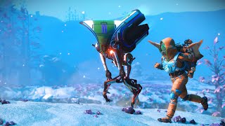 No Mans Sky  Planet Of The Robo Dogs  Rare Metal Canine Run Free Here [upl. by Vullo]