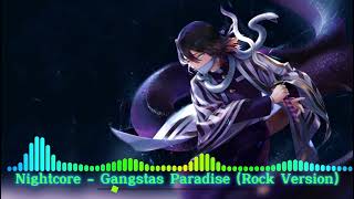 Nightcore  Gangstas Paradise Rock Version By Indo14 Edits [upl. by Paff]