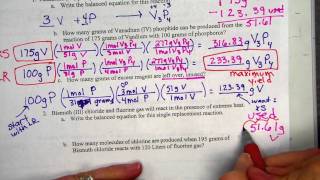 Limiting reagents worksheet part 2 [upl. by Htiekram869]