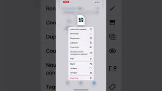 Extraire un fichier sur iPhone  smartphone iphoneappstore astuce iphone ios18 extract [upl. by Hulen]