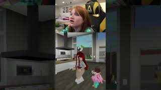 SCARY CLOWN 🤡😱 who invited this Creepy Clown to Adleys Brookhaven Birthday Party Gaming on Roblox [upl. by Adekahs713]