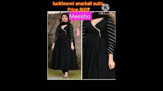 trending Black😱 Lucknowi Gotta Patti Work Dupatta Set Anarkali Kurti Kurta [upl. by Kcinemod]