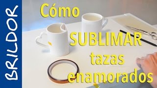 Cómo sublimar juego de tazas corazón [upl. by Boothman297]