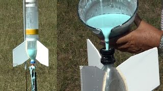 Oobleck in Water Rockets [upl. by Eilojne]