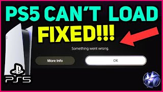 PS5 CANT LOAD EASY FIX Fast Solution [upl. by Norrag659]