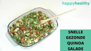 RECEPT  Snelle GEZONDE QUINOA maaltijd SALADE [upl. by Papke595]