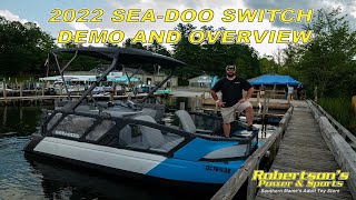 2022 SEADOO SWITCH PONTOON DEMO AND OVERVIEW [upl. by Laius676]