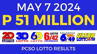 Lotto Result Today 9pm May 7 2024  Complete Details [upl. by Elletnahc938]