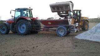 Planting Wholecrop 2011 Spreading Lime Part3 [upl. by Clausen685]