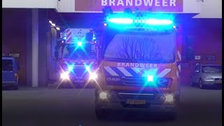 Nieuwe Brandweer Mijnsherenlaan TS3431  AL3451 met spoed naar een gebouwbrand in Rotterdam [upl. by Wallache]