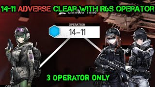 Arknights 1411 Adverse Clear with R6S Operator only [upl. by Akela]