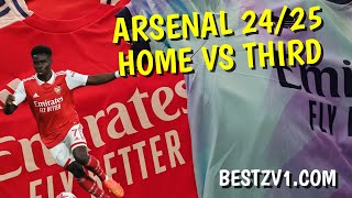 ARSENAL 202425 HomeThird Shirt Reviews BESTZV1COM [upl. by Hesta]