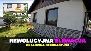 😱 NAJPROSTSZA ELEWACJA W POŁOŻENIU czyli AMK OKŁADZINA DEKORACYJNA 😍 PROSTY I SZYBKI MONTAŻ [upl. by Icak80]