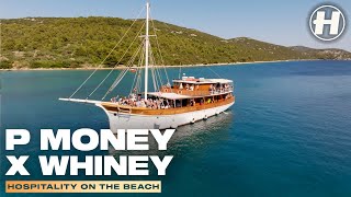 P Money x Whiney Boat Party  Live  Hospitality On The Beach 2023 [upl. by Sahcnip]