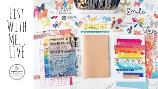 List With Me LIVE Travelers Notebook Style 81024 [upl. by Medina]