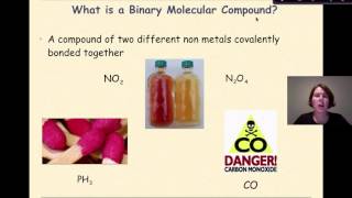 Chemical Formulas Part 5 Binary Molecular Compounds [upl. by Dnaleel531]