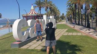 Spain Cambrils A Morning Walk Into Cambrils From Hotel Estival Centurion 24062022 30° C Sunny [upl. by Vaenfila]