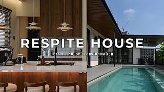 A Transformation from a 50yearoldterrace house to an Open Space Modern Tropical Villa  Home Tour [upl. by Silvano]