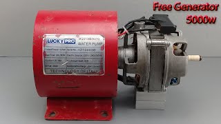 Get 5000w Free Energy with Water Pump Motor and Fan Motor [upl. by Nohshan]