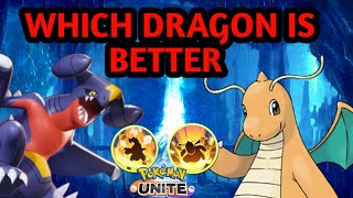 Which dragon is better dragonite vs garchomp 🤔 Pokémon unite [upl. by Bauske]