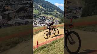 Punchy climb at the WC XCO at Les Gets France 2023 🔥 climbing xco wc [upl. by Roer]