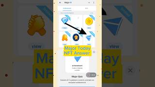 Major nft quiz answers Today cryptoairdrop combo earnmoney crypto [upl. by Seaton465]