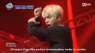 BTS  Fire live Sub Español [upl. by Atolrac]