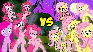 Pinkie Pie VS Fluttershy ALL PHASES  Friday Night Funkin  My Little Pony [upl. by Oicnanev859]