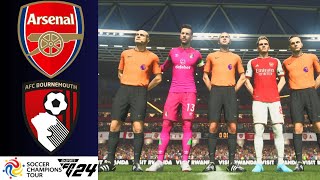 ARSENAL  BOURNEMOUTH  SOCCER CHAMPIONS TOUR 2024  EA SPORTS FC 24 [upl. by Alakcim]