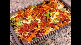 Tangy Loaded Cheesy Nachos [upl. by Arrakat]