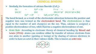 KOSSEL LEWIS THEORYCAUSE OF CHEMICAL COMBINATIONCHEMICAL BONDING2 [upl. by Zachariah]