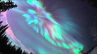 Coronal aurora over Fairbanks Alaska January 22 2012 [upl. by Sabra]