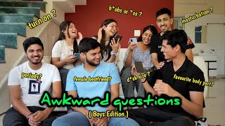 Asking guys Awkward questions girls are too afraid to ask  Munna Shubham Thakur [upl. by Racso291]