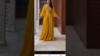 🥰 🥰 gorgeous and beautiful 😍😍 yellow dress for haldi design 💛💛💝💝👍 [upl. by Mapes842]