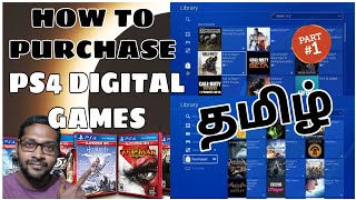 HOW TO PURCHASE PS4 DIGITAL GAMES TAMIL தமிழ் PART 1 [upl. by Krissie]