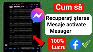 Cum să recuperați mesajele șterse pe Messenger Actualizare2023Recuperați mesajele Facebook șterse [upl. by Nnawtna]