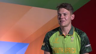 ICC U19 CWC Get to know South Africas Gerald Coetzee [upl. by Yretsym]