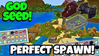 🔥GOD SEED Minecraft 121 Bedrock best survival seeds [upl. by Kiyohara642]